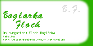 boglarka floch business card